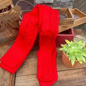 ✨THIGH HI CABLE KNIT THICK ULTRA LONG SOCKS 30” TO HEEL